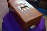 Vintage 1930's wooden shop cash register