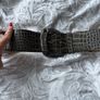 reiss belt grey crocodile pattern size 8 Image 3