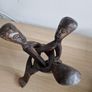 African Wooden Decorative Basket Image 3