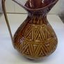 Large Irish mid-century Kilrush Celtic Pottery jug Image 4