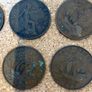Old Great Britain Half Penny Coins (20) Image 4