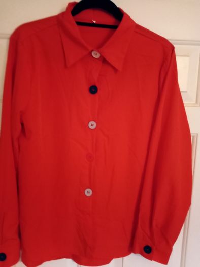 Red blouse
