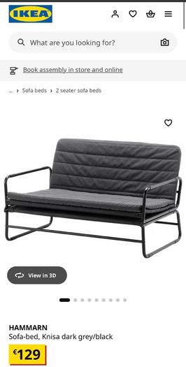 Ikea Hammarn Sofa Bed