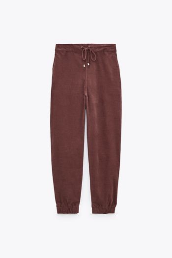 Zara Velvet TRACKSUIT jumper and trousers set