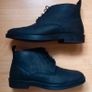 Mens River Island Leather Lace Up Ankle Boots Size 10 Image 6
