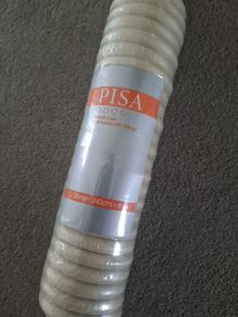 Pisa solid wood curtain poke / rail 8 feet / 240cm cream BNIB