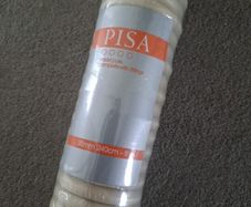 Pisa solid wood curtain poke / rail 8 feet / 240cm cream BNIB