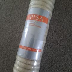 Pisa solid wood curtain poke / rail 8 feet / 240cm cream BNIB