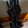 Heavy Duty Cast Iron -Black Knight- Companion Set With BLACK COAL HOD. Image 2