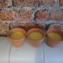 citronella candles in terracotta pots Image 2