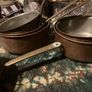 Vintage copper brass pots and pans free postage Image 4