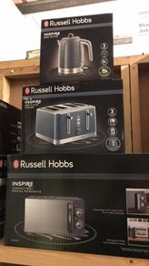 Grey Kettle Toaster and Microwave Set