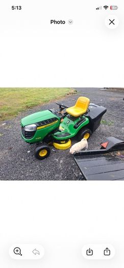 Ride on lawn mower