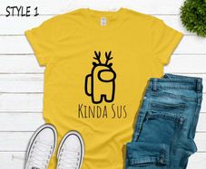 Kinda Sus Shirt, Among Us Shirt, Custom Among Us Shirt, Custom Kinda Sus Shirt