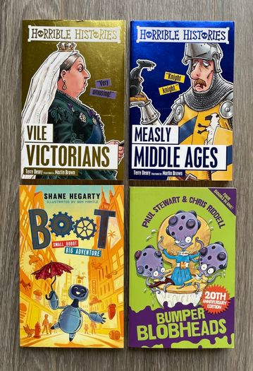 LOTS of Childrens Book Bundles - Football Books, Wimpy Kid, Cat Kid, Skulduggery Pleasant etc