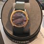 Citizen Eco-Drive Men's Grey Dial Leather Strap Stiletto Watch AR3124-07H Image 2