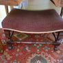 Edwardian William And Mary mahogany Stool. Genuine Antique Edwardian. Excellent condition. Solid & weighty. Image 5