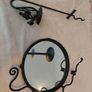 cast iron mirror and candle holder set Image 2