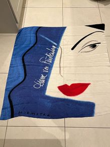 Diane Von Furstenberg - Huge Blue Colorful Silk Scarf