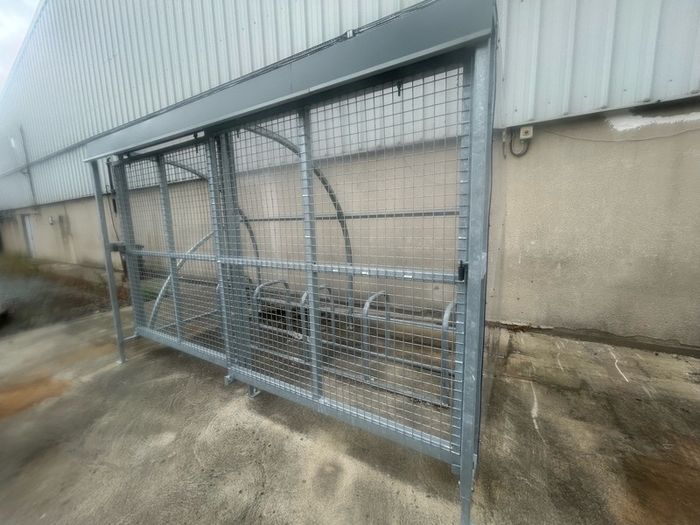 Galvaized bike shed
