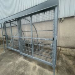 Galvaized bike shed