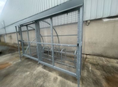 Galvaized bike shed