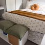IKEA KALLAX Shelving Unit 1x3 (White) with Door Insert & Shelf Divider Image 2