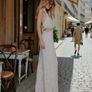 Bridal Lace Beaded Cut Out Jumpsuit / Nasty Gal RRP 350 wedding Image 2