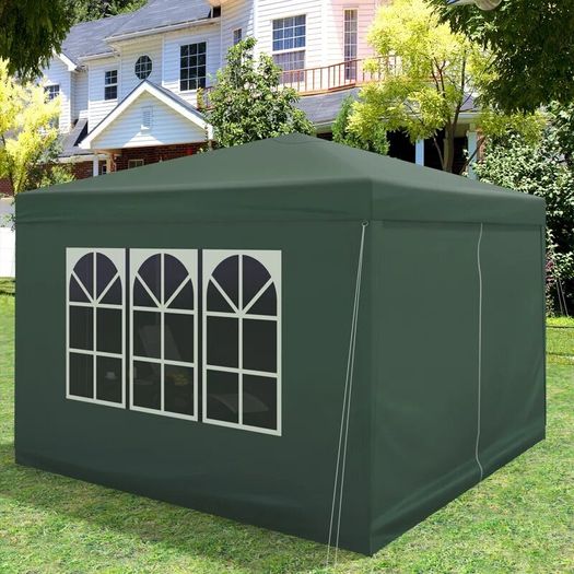 3x3m pop up gazebo with 4 side walls