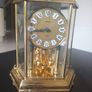 Vintage 70's Kundo Kieninger & Obergfell Brass/Glass Clock. Image 3