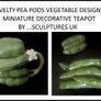 A Collection Of 8 Novelty Miniature Decorative Fruit and Vegetable Teapots By Sculptures Uk Image 2