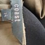 Like new. Size 14 Coast dress with black pencil skirt and olive-green silk frilled top. Image 3
