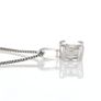 New - 18kt White Gold Natural Diamond Solitaire Necklace - Handmade in Italy Image 6