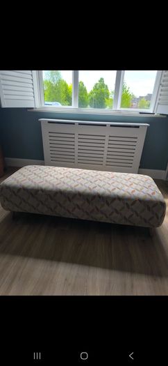 Sofa and foot stool