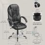 High Back Ergonomic Executive Office Chair Image 3