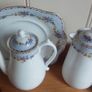 Fabulous Plant Tuscan Bone China 16 Piece Demi Tasse Coffee Can Set Including Coffee Pot & Matching Hot Water Pot, Circa 1936-47 Image 6