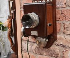 Antique Hunningscone Wall Telephone