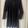 Cos Navy Zip-Up Cotton Dress - Size M Image 2