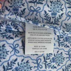 Blue tablecloth