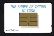 1993 Isle of Man UK2 The Shape of Things to Come (GPT - Magnetic) Phone Card