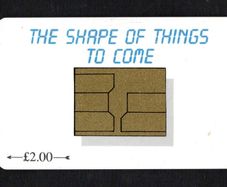 1993 Isle of Man UK2 The Shape of Things to Come (GPT - Magnetic) Phone Card