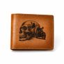 Men Skull Motorcycle Wallet Biker Wallet Leather Bifold Wallet Motorcycle Rider Gift Image 6