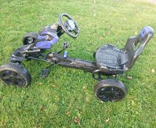 Thunder Eva Rubber Wheel Go Kart Blue
