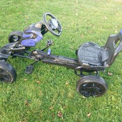 Thunder Eva Rubber Wheel Go Kart Blue