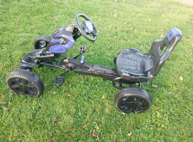 Thunder Eva Rubber Wheel Go Kart Blue