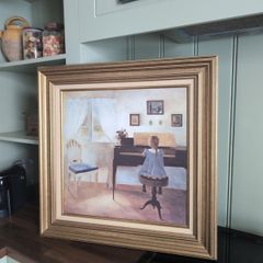 large picture piano girl