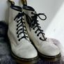 Dr Martens / Docs White Patent Leather Boots 1460 Image 2