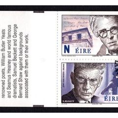 2004 Ireland Irish Winners of the Nobel Prize Stamp Booklet with First Day of Issue Cancel