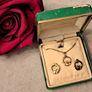 Vintage 18ct gold plated claddagh set Image 8