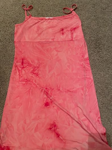 Pink mini dress